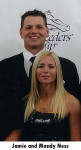 Trainer Jamie Ness and his wife Mandy Ness